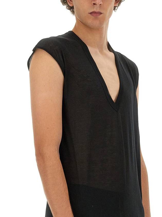 Rick Owens V-Neck T-Shirt - RICK OWENS - BALAAN 3