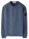 OLD Treatment Wappen Patch Crew Neck Sweatshirt Avio Blue - STONE ISLAND - BALAAN 1