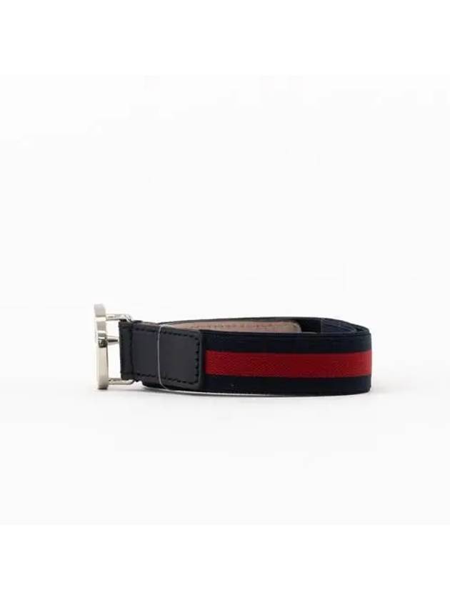 Kids GG Logo Web Detail Belt Navy 258155 HAEEJ 8497 - GUCCI - BALAAN 3