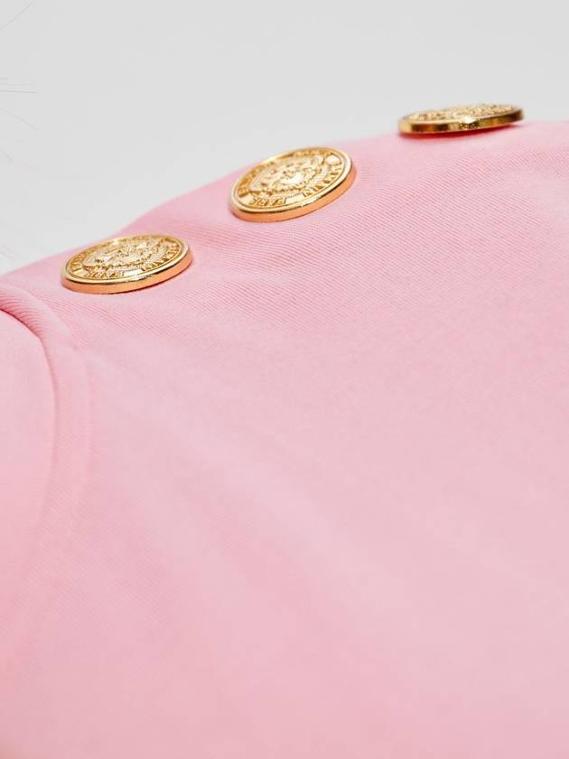 Balmain Top With Decorative Buttons, Women's, Pink - BALMAIN - BALAAN 5