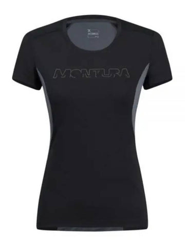 MONTURA logo t shirt woman MTGR30W 9093 RUN - MONTANA - BALAAN 1