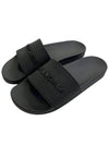 Monochrome Logo Rubber Men s Full Slide Slippers 565826 - BALENCIAGA - BALAAN 4