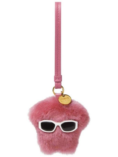 Medusa Fluffy Charm Key Holder Pink - VERSACE - BALAAN 1