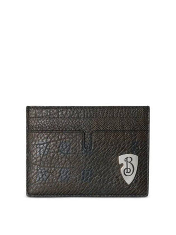 B Shield Card Wallet Slate - BURBERRY - BALAAN 1