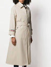 Waterproof Cotton Twill Raglan Trench Overcoat Khaki - THOM BROWNE - BALAAN 2