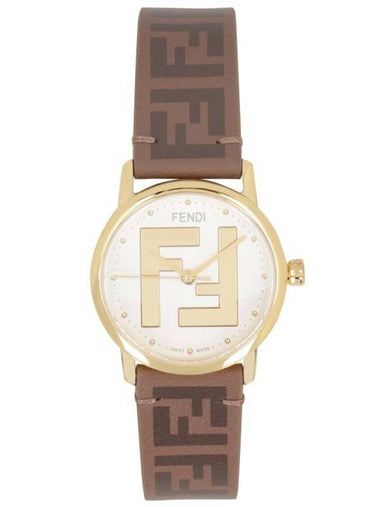 Women's Logo Watch Brown - FENDI - BALAAN 1