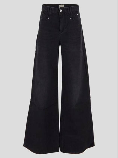 Denim Straight Pants PA0052FAB1H06I01BK Black - ISABEL MARANT - BALAAN 2