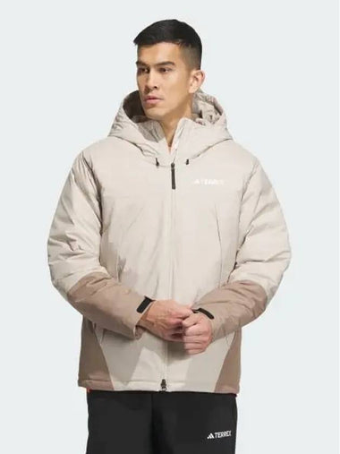 Cold Ready Midweight Goose Down Jacket Men s Terex Wonder Beige Chalky Brown White IL8957 555815 - ADIDAS - BALAAN 1