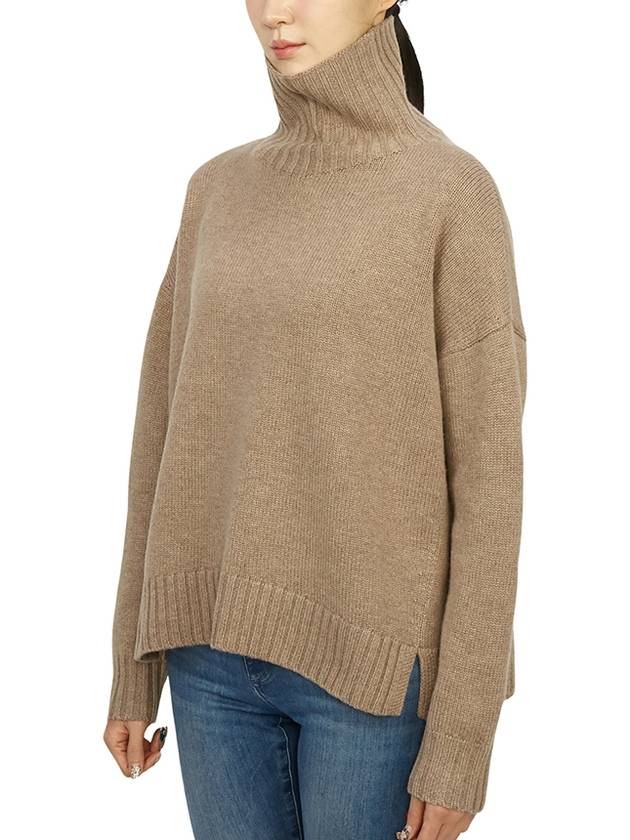 Gianna Cashmere Turtleneck Beige - MAX MARA - BALAAN 3