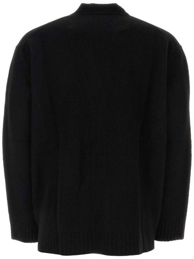 Voile Wool Cardigan Black - JIL SANDER - BALAAN 3