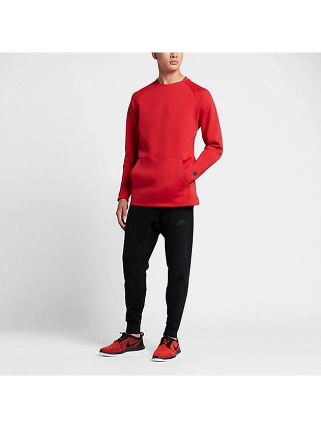 01805140654Tech fleece kangaroo pocket tshirtred - NIKE - BALAAN 14