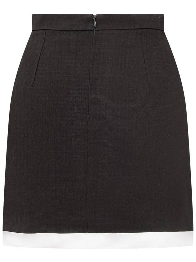 short skirt WF22SK034 03 BLACK - CASABLANCA - BALAAN 3