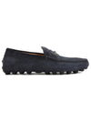 Gomino Double T Suede Driving Shoes Navy - TOD'S - BALAAN 3