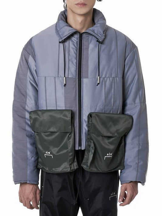 A Cold Wall Puffer Jacket With Detachable Sleeves Slate - A-COLD-WALL - BALAAN 2