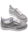 Vitello Alumni Trainer Caprede Low Top Sneakers Grey - THOM BROWNE - BALAAN 6