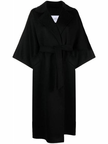 Women's Umbria Umbria Single Coat Black - MAX MARA - BALAAN.