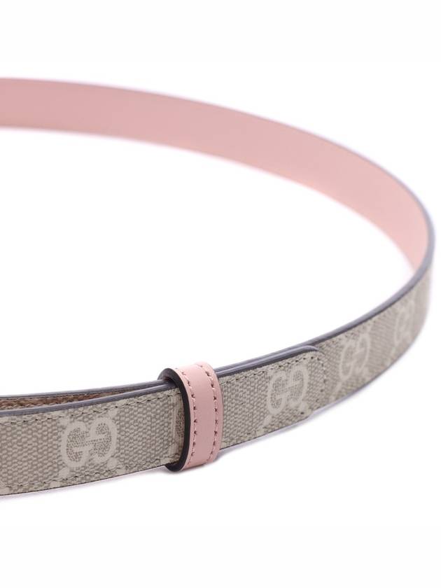 GG Marmont Thin Leather Belt Beige - GUCCI - BALAAN 6