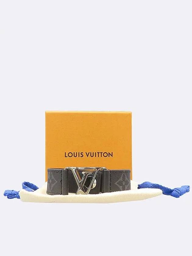 M6295 Silver logo embellished eclipse bracelet - LOUIS VUITTON - BALAAN 4