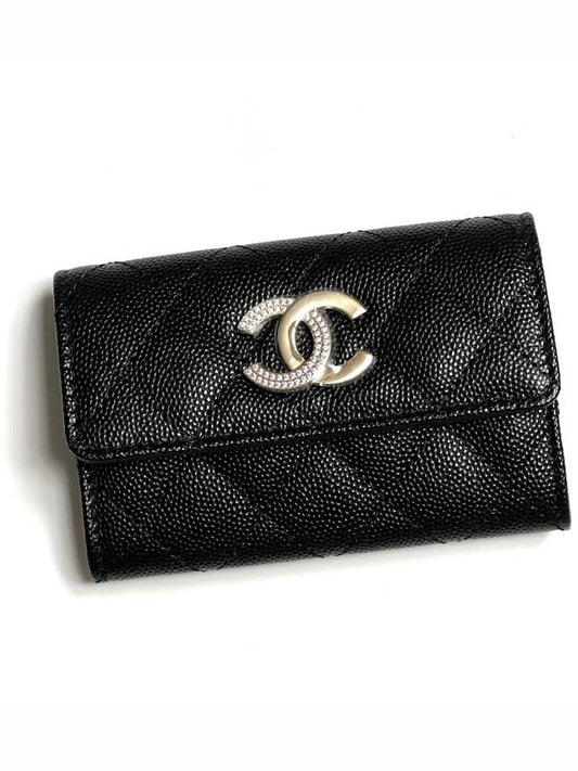 Gold caviar card wallet black - CHANEL - BALAAN 2