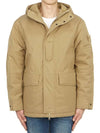 Ghost Piece Nylon Hooded Jacket Beige - STONE ISLAND - BALAAN 3