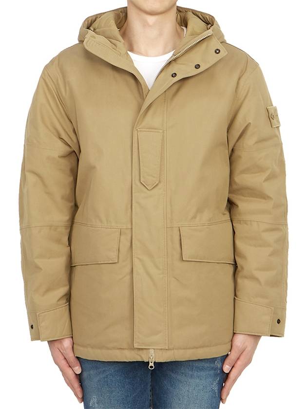 Ghost Piece Nylon Hooded Jacket Beige - STONE ISLAND - BALAAN 3