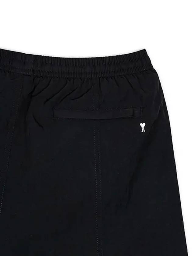 Logo Swim Shorts Black - AMI - BALAAN 7