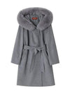 Studio 3 Mango Wool Hooded Single Coat Grey - MAX MARA - BALAAN 4