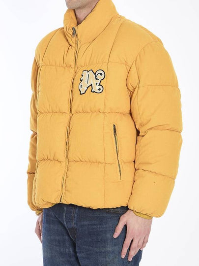 Monogram corduroy puffer jacket - PALM ANGELS - BALAAN 2