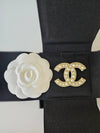 CC Logo Pearl Crystal Brooch Gold - CHANEL - BALAAN 7