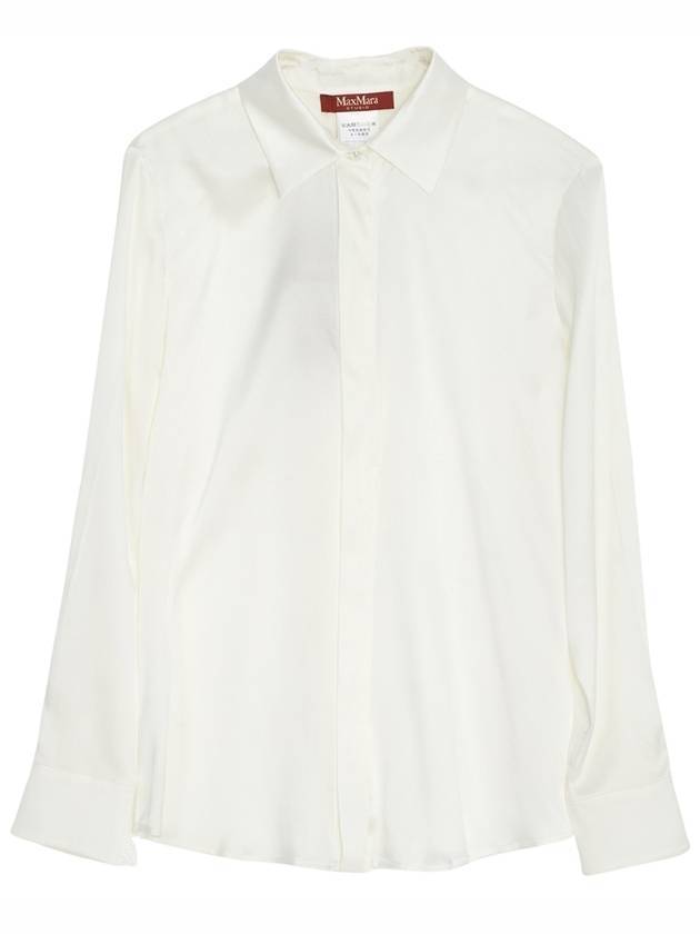 Lisa Silk Shirt White - MAX MARA - BALAAN 1