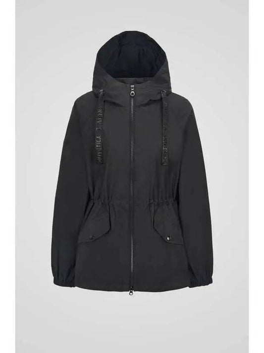 Melissani middle black women s wind jacket - DUVETICA - BALAAN 1