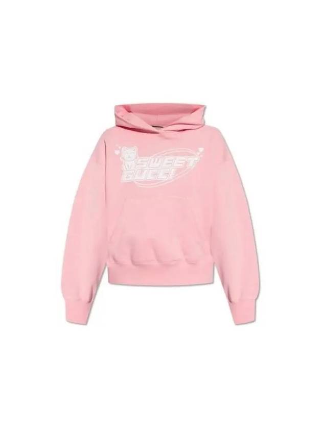 Sweet Gucci Cotton Hoodie Pink - GUCCI - BALAAN 2