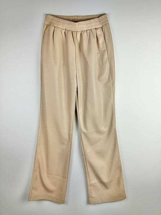 Artificial leather pants F22453PYE beige WOMENS S - APPARIS - BALAAN 1