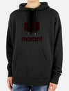 Miley Big Logo Oversized Hoodie Faded Black - ISABEL MARANT - BALAAN 2