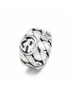 Interlocking G Ring Silver YBC661515001 - GUCCI - BALAAN 4