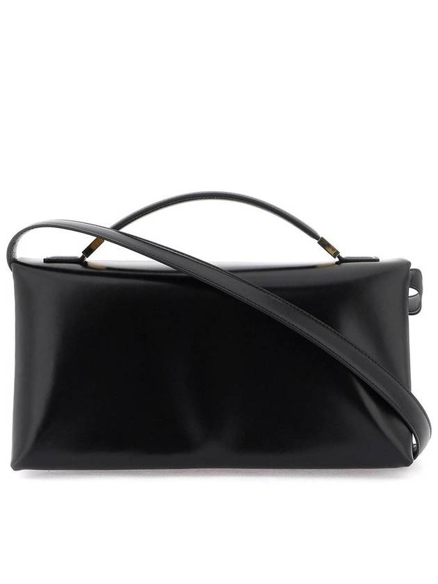 Prisma Leather Tote Bag Black - MARNI - BALAAN 2