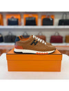 Trail Leather Low Top Sneakers Natural - HERMES - BALAAN 3