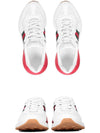 643491 Web Lining Rhyton White Mesh Sneakers - GUCCI - BALAAN 3