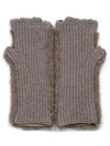 23FW Brown Manny Alpaca Cashmere Gloves MANNY 002 - MAX MARA - BALAAN 2