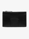 Maxi Intrecciato Zipper Coin Purse Black - BOTTEGA VENETA - BALAAN 2