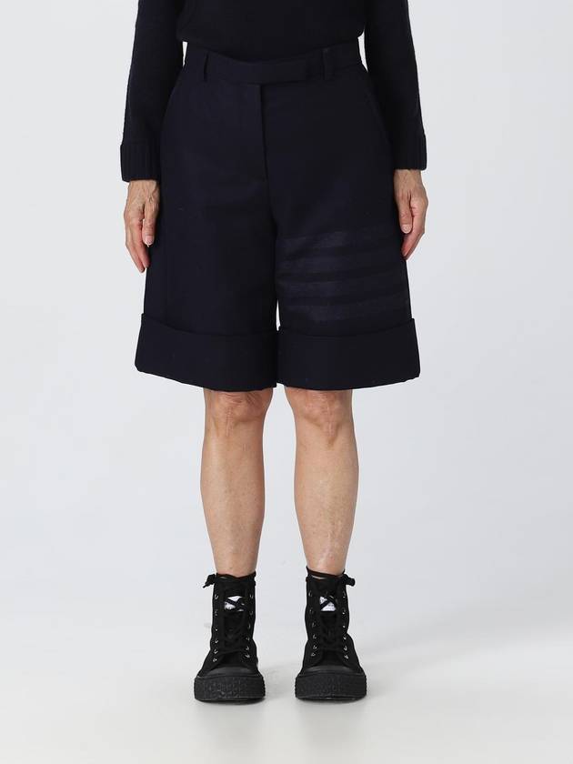 Thom Browne shorts in wool and cashmere blend flannel - THOM BROWNE - BALAAN 1