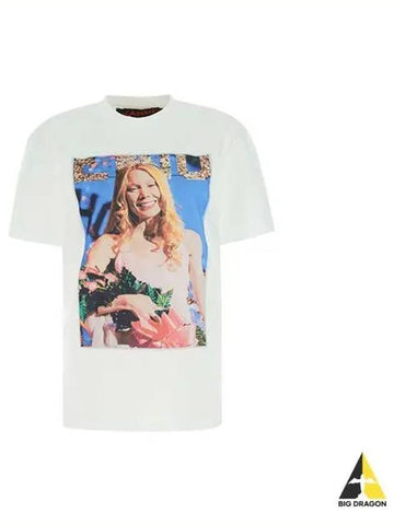 J W Anderson Graphic Print Short Sleeve T Shirt White JT0117 PG1093 - JW ANDERSON - BALAAN 1