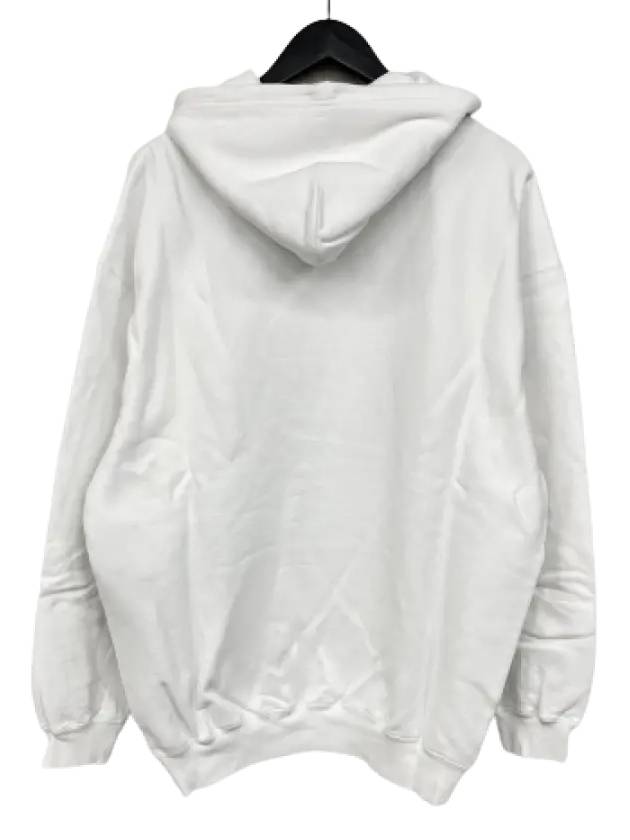BB logo oversized hooded top white - BALENCIAGA - BALAAN.
