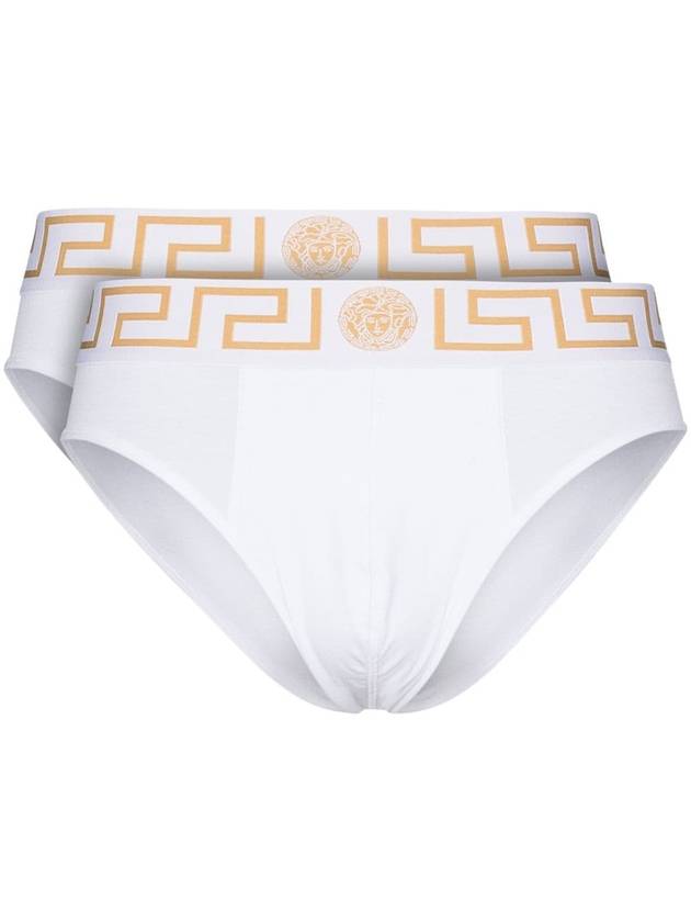 Men's Logo Banding Briefs 2 Pack White - VERSACE - BALAAN 6