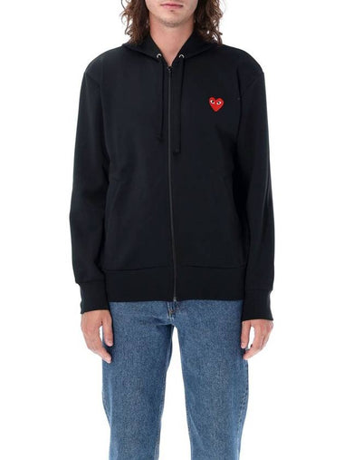 Comme Des Garçons Play Icon Heart Zip Hoodie - COMME DES GARCONS PLAY - BALAAN 1