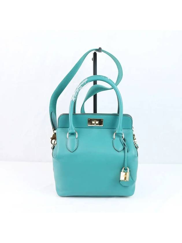 Tote Shoulder Bag Toolbox 20 Green AS012 - HERMES - BALAAN 4