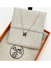 Mini Pop H Pendant Rose Gold & Noir - HERMES - BALAAN 6