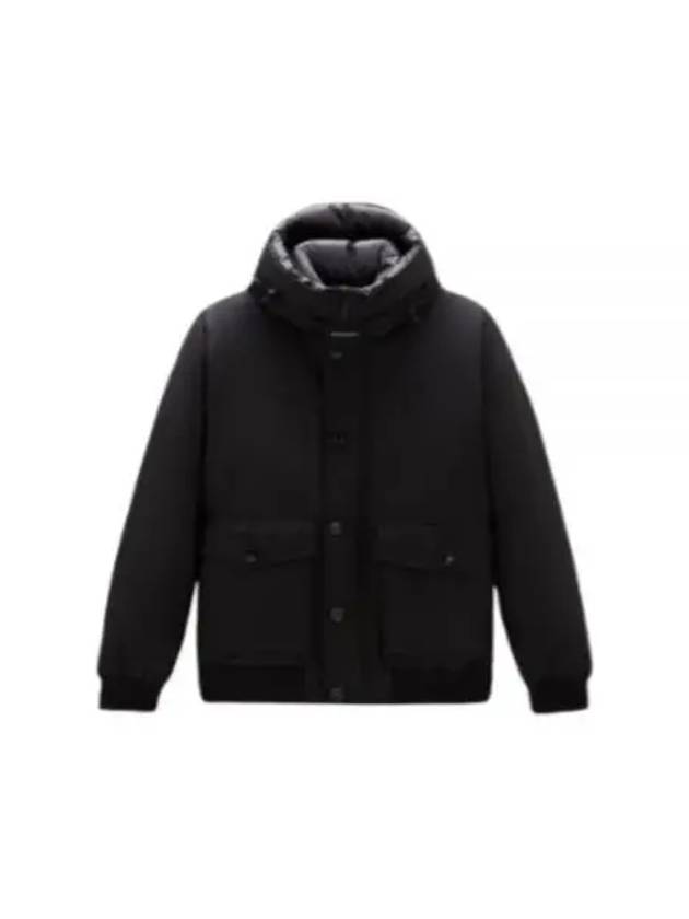 Polar Bomber in Ramar Cloth CFWOOU0785MRUT0001 BLK Polar Bomber Jacket - WOOLRICH - BALAAN 1