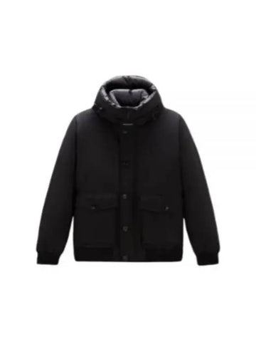 Polar Bomber in Ramar Cloth CFWOOU0785MRUT0001 BLK Polar Bomber Jacket - WOOLRICH - BALAAN 1