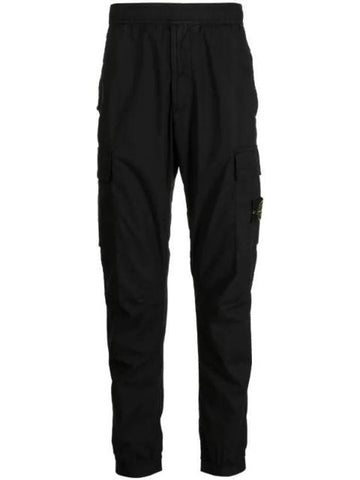 Wappen Patch Cargo Track Pants Black - STONE ISLAND - BALAAN 1